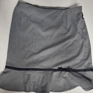 Dressy Black and White Skirt with bow